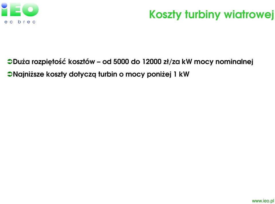 zł/za kw mocy nominalnej Najniższe