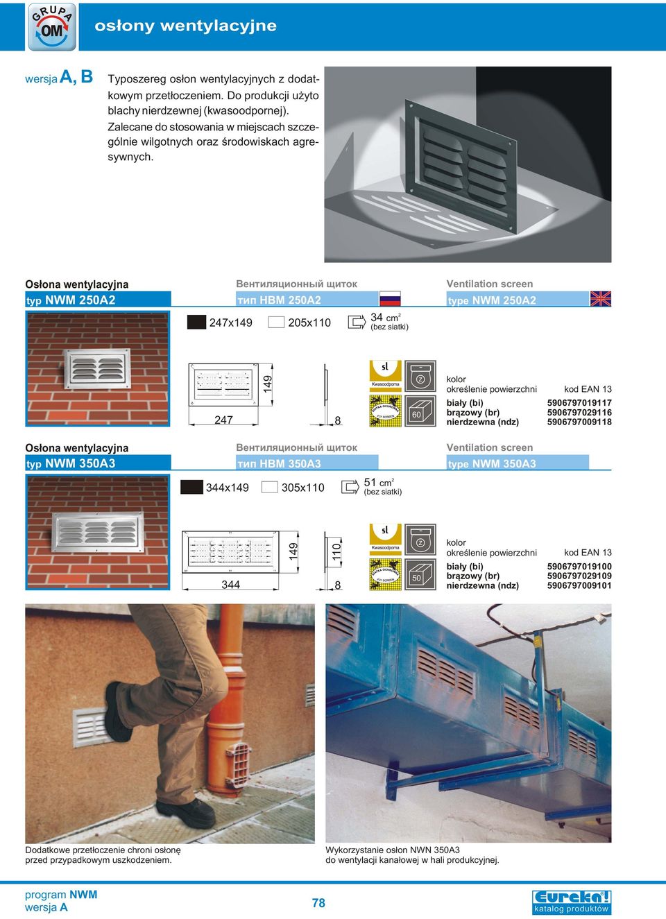 typ NWM 250A2 òèï ÍÂÌ 250À2 type NWM 250A2 247x149 205x110 34 cm 2 247 149 60 nierdzewna (ndz) 5906797019117 5906797029116 590679700911 typ NWM 350A3 òèï ÍÂÌ 350À3