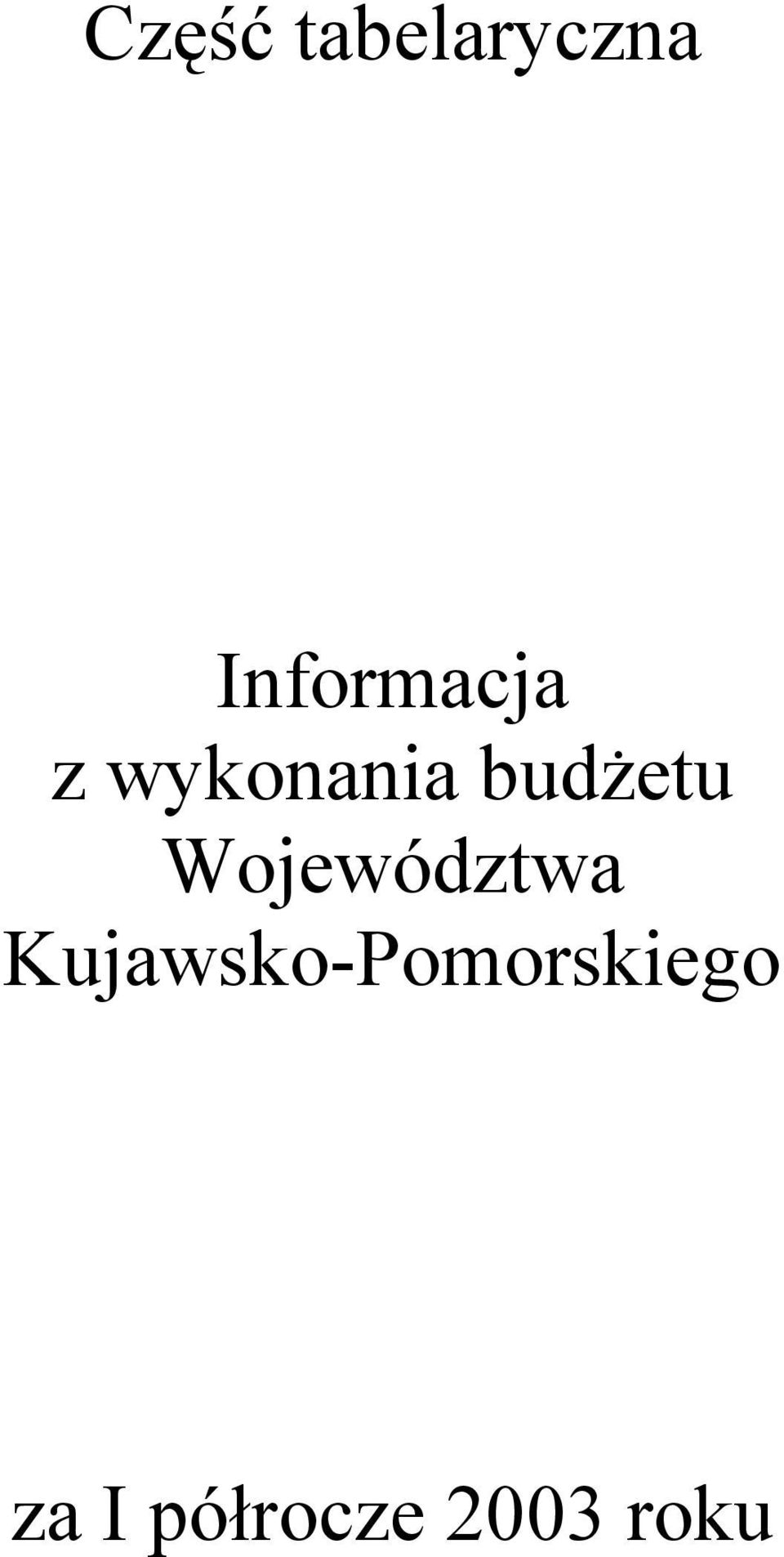 budżetu Województwa