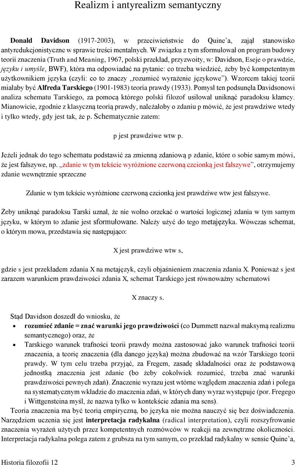 pytanie: co trzeba wiedzieć, żeby być kompetentnym użytkownikiem języka (czyli: co to znaczy rozumieć wyrażenie językowe ).