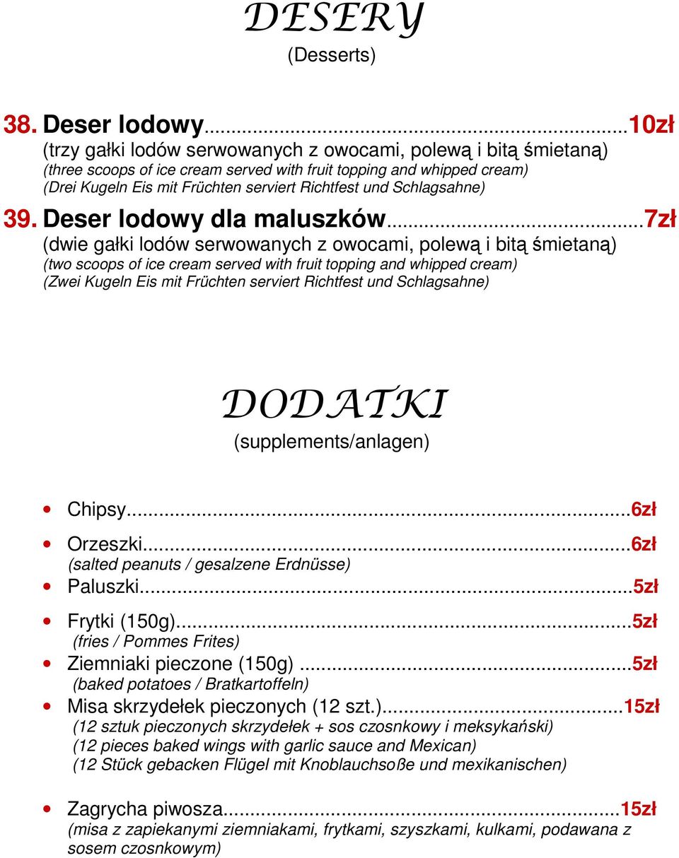 Schlagsahne) 39. Deser lodowy dla maluszków.
