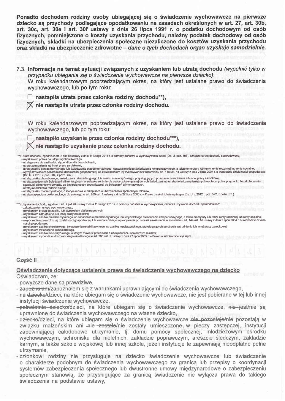 o podatku dochodowym od os6b fizycznych, pomniejszone o koszty uzyskania przychodu, nale2ny podatek dochodowy od os6b fizycznych, skladki na ubezpieczenia spoleczne niezaliczone do koszt6w uzyskania