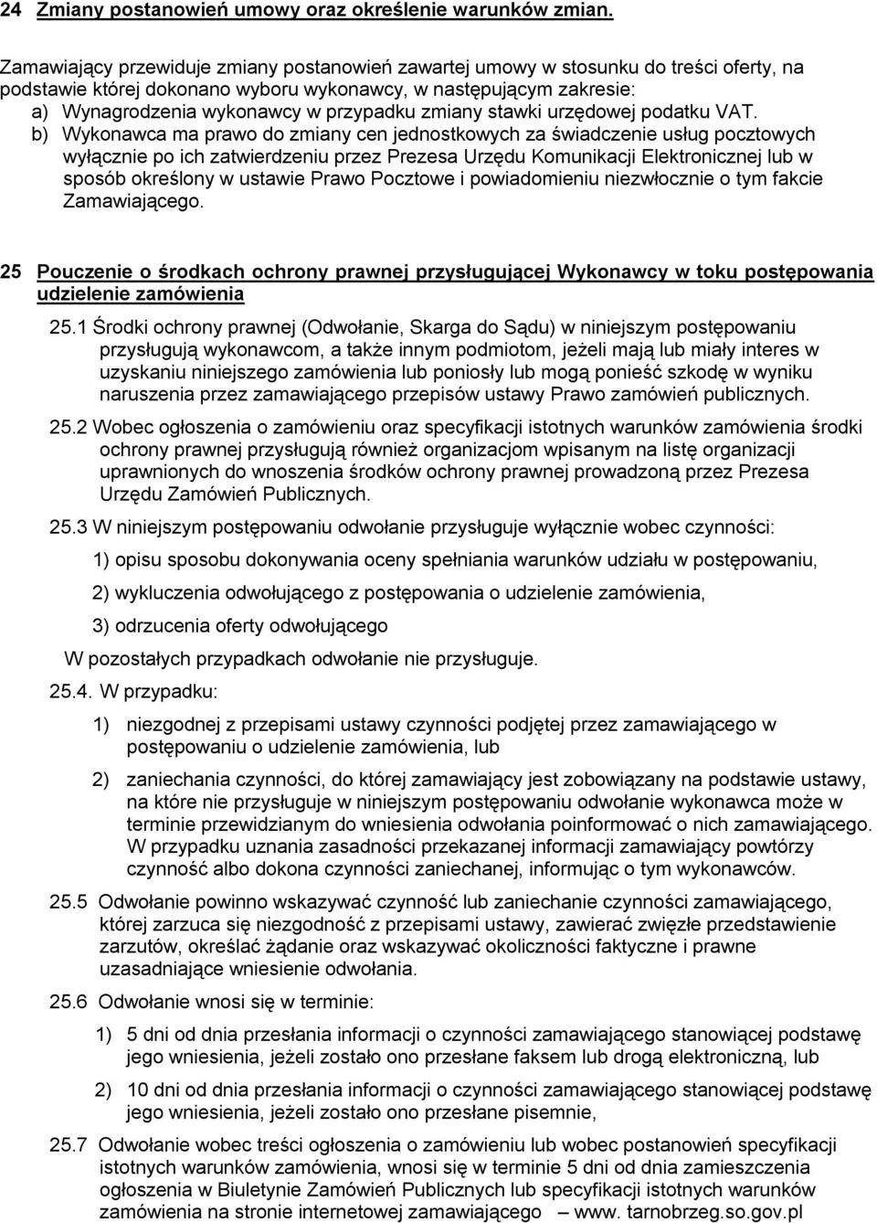 zmiany stawki urzędowej podatku VAT.