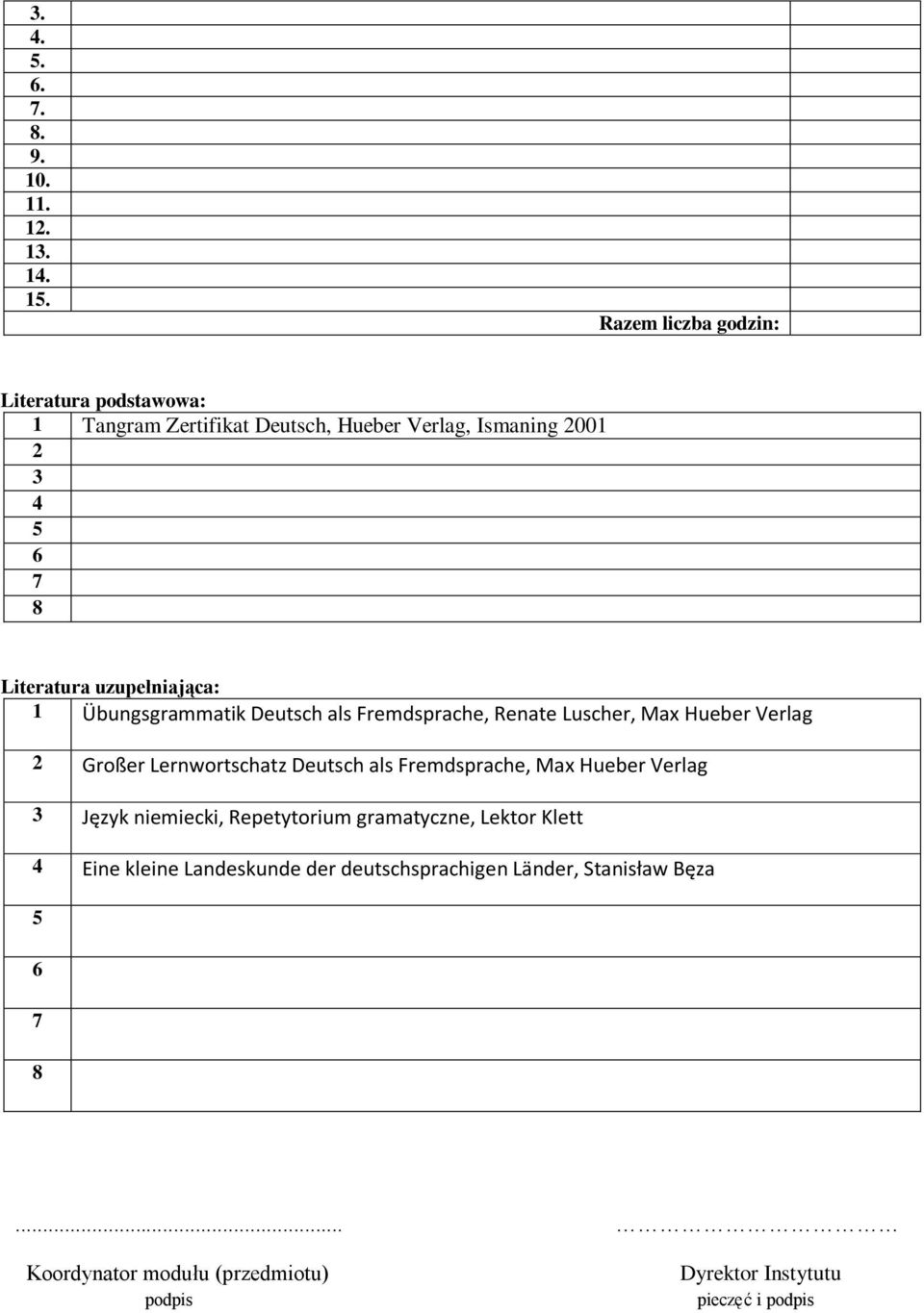 Lernwortschatz Deutsch als Fremdsprache, Max Hueber Verlag 3 Język niemiecki, Repetytorium gramatyczne, Lektor Klett 4 Eine