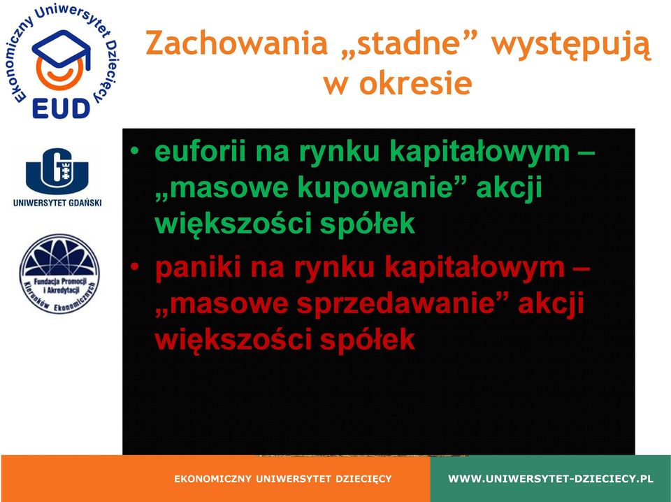 kupowanie akcji większości spółek paniki na