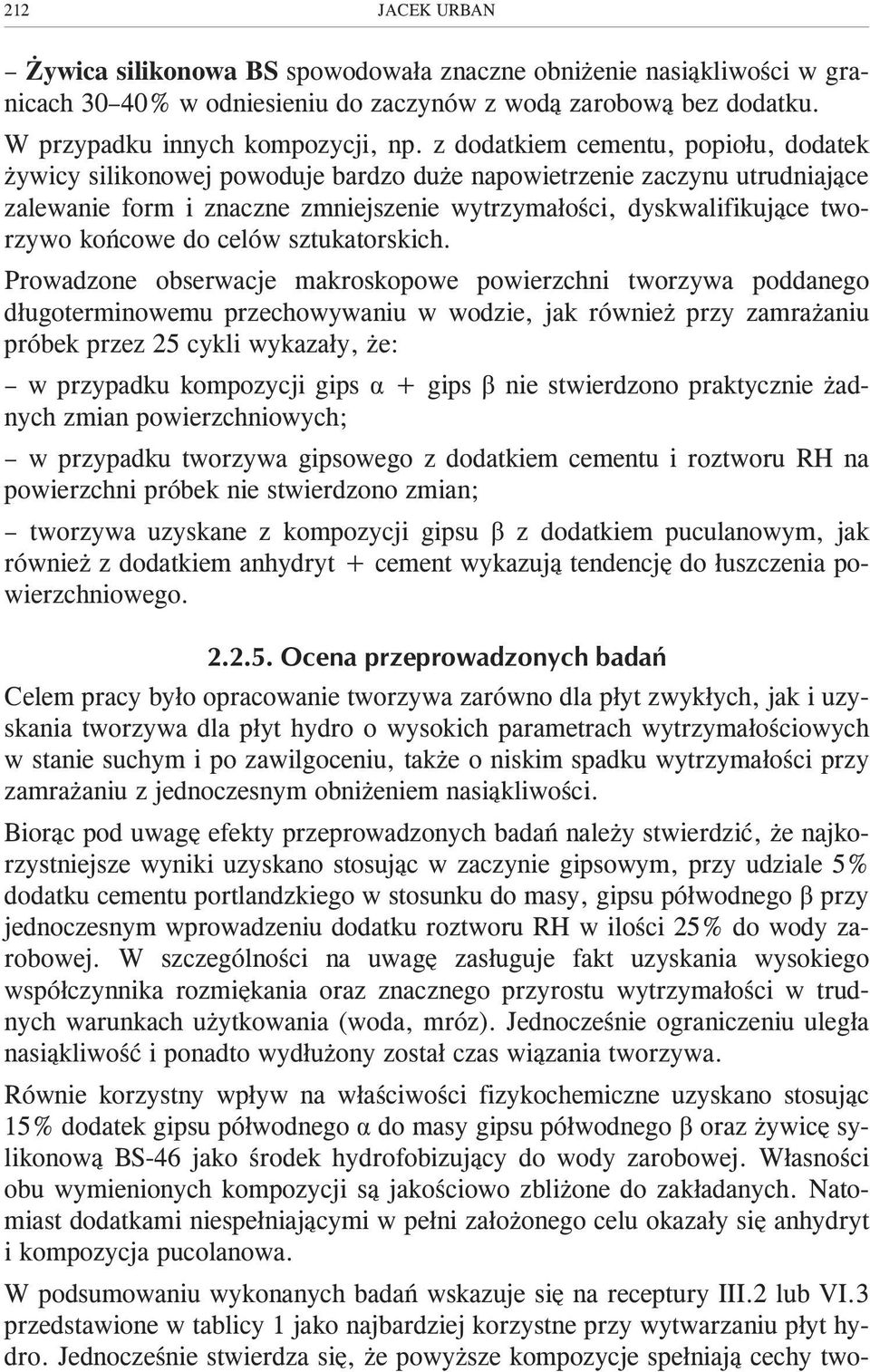 do celów sztukatorskich.