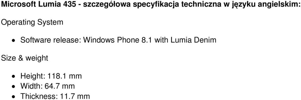 Software release: Windows Phone 8.