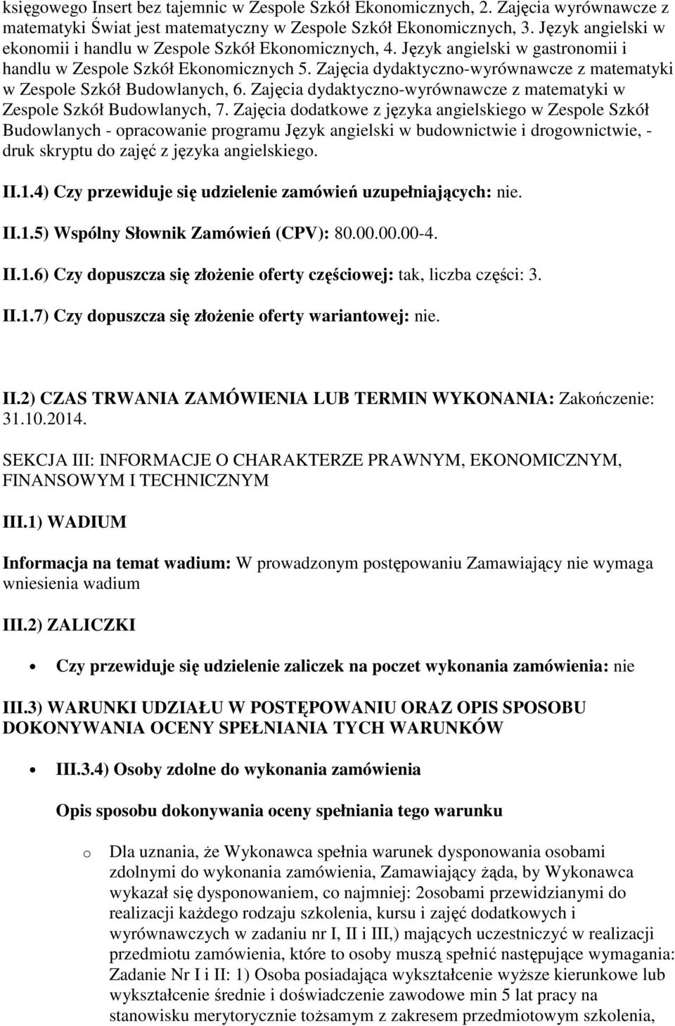 Zajęcia dydaktyczno-wyrównawcze z matematyki w Zespole Szkół Budowlanych, 6. Zajęcia dydaktyczno-wyrównawcze z matematyki w Zespole Szkół Budowlanych, 7.