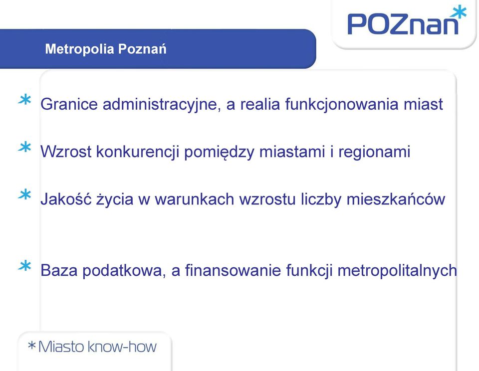 i regionami Jakość życia w warunkach wzrostu liczby