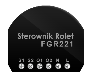 Sterownik Rolety FGR221 Zdalnie sterowany Sterownik Rolety systemu FIBAO przeznaczony jest do sterowania silnikami rolet, markiz itp. urz¹dzeñ.