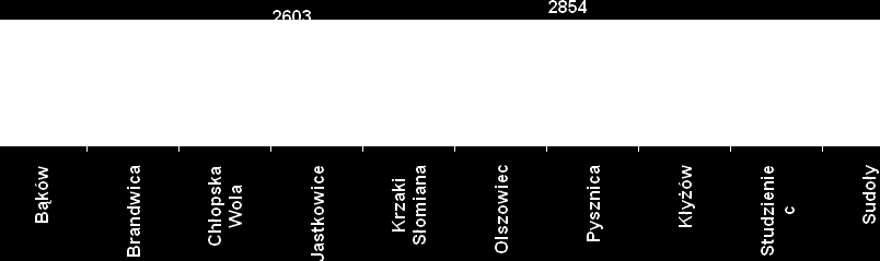 Województwa Podkarpackiego Nr 74-7055 - Poz. 1321 II.4. Demografia Gminę zamieszkiwało na koniec 2009 r., 9 971 mieszkańców. Ludność gminy Pysznica stanowi ponad 8% ludności powiatu stalowowolskiego.