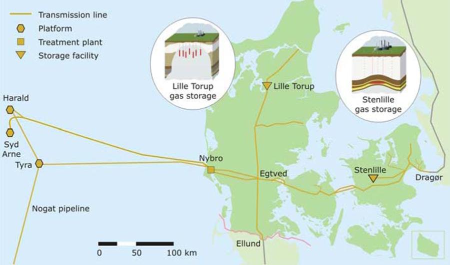 Energinet.dk jedyny duński OSP Energinet.dk powstał w 2005 roku, po połączeniu gazowego OSP Gastra, z OSP dla energii elektrycznej Eltra i Elkraft. Długość sieci przesyłowej (2009) - 860 km.
