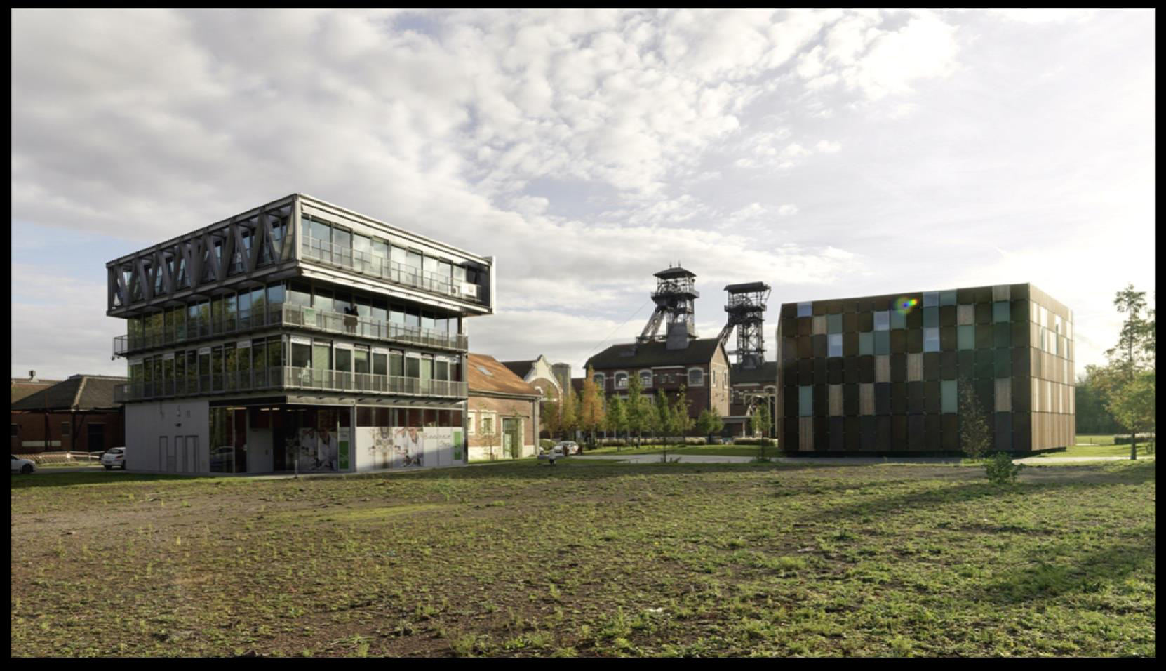 Adaptacja budynków po kopalni w Oignes Na 140 ha w otoczeniu park o charakterze