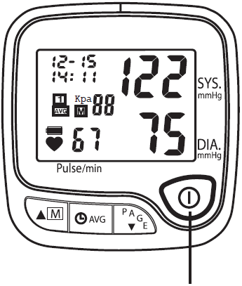 Jeżeli ciśnieniomierz wykryje regularną pracę serca, ale gdy wartość pulsu będzie wynosiła poniżej 60 uderzeń na minutę, wartość pulsu będzie występowała na zmianę z symbolem Lo.