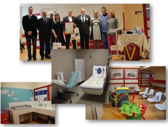 specjalistycznej wanny do kąpieli pacjentów z poparzeniami, pulsoksymetrów, otoskopów, aparatury EKG, termometrów, zestawów do ogrzewania pacjentów z hipotermią,