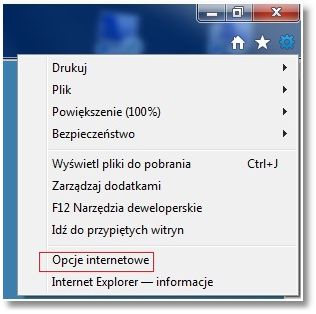 Rozdział 7 Konf iguracja przeglądarki Internet Explorer 9.