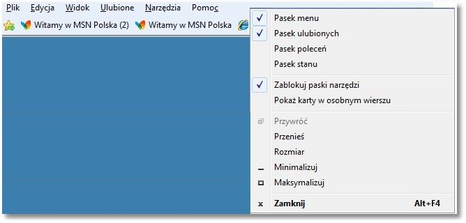 Rozdział 8 Konf iguracja przeglądarki Internet Explorer 10.0 Funkcja Przeglądanie InPrivate umożliwia zachowanie poufności historii przeglądania na współużytkowanych komputerach.