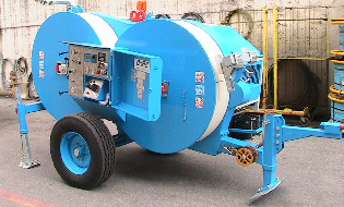 HAMOWNIK HYDRAULICZNY F120.30 max 30 kn Hydrauliczny hamownik przeznaczony do napinania jednego przewodu lub kabla światłowodowego.