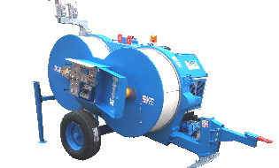 HAMOWNIK HYDRAULICZNY F120.45.2 max 45 kn Hydrauliczny hamownik przeznaczony do napinania jednego lub dwóch przewodów lub kabli światłowodowych.