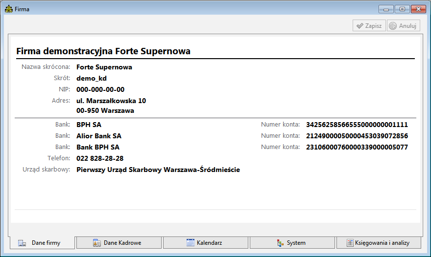 Firma Pierwsze logowanie Podczas pierwszego logowania w module Kadry i Płace następuje przygotowanie firmy do pracy, po czym użytkownik zostanie wylogowany.