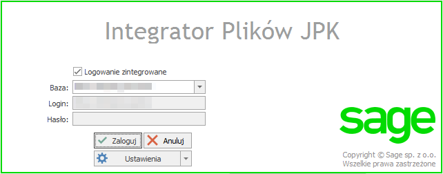 3.3 Odłączanie bazy Jeżeli baza danych nie jest już potrzebna istnieje możliwość jej odłączenia. W oknie logowania należy wybrać Ustawienia>Odłącz bazę. 3.