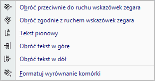 Formatowanie danych Grupa Wyrównanie karta Narzędzia główne Wyrównywanie w pionie