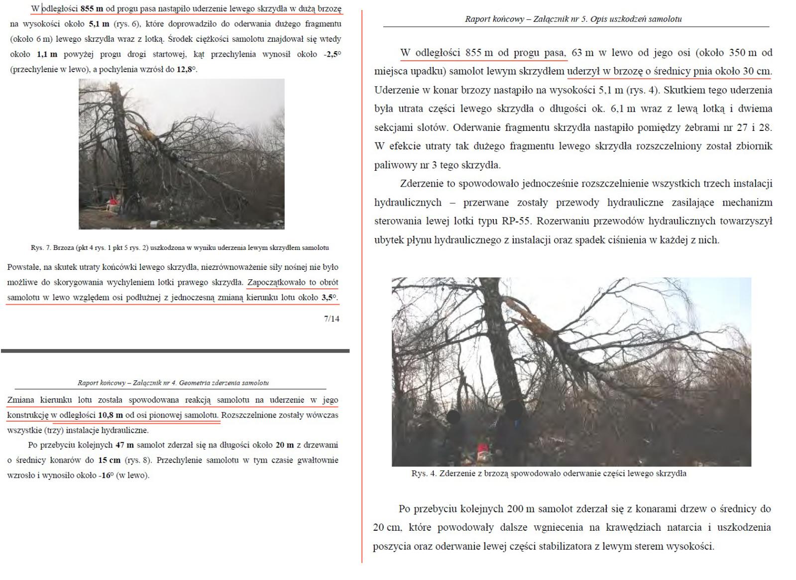 18. Opis z Raportu KBWL LP Raport KBWL LP: Zmiana kierunku lotu została