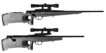 2. Budowa karabinów wyborowych Współczesny średniokalibrowy karabin wyborowy (rys.2) jest bronią powtarzalną lub samopowtarzalną z cięŝką lufą (1) (tzw.