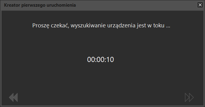 Rozdział 3. Kreator pierwszego uruchomienia aplikacji Rozdział 3 Uruchom program SAFE Intercom. Kreator pomoże Ci podłączyć zainstalowany bramofon do aplikacji (Rys. 3.1)