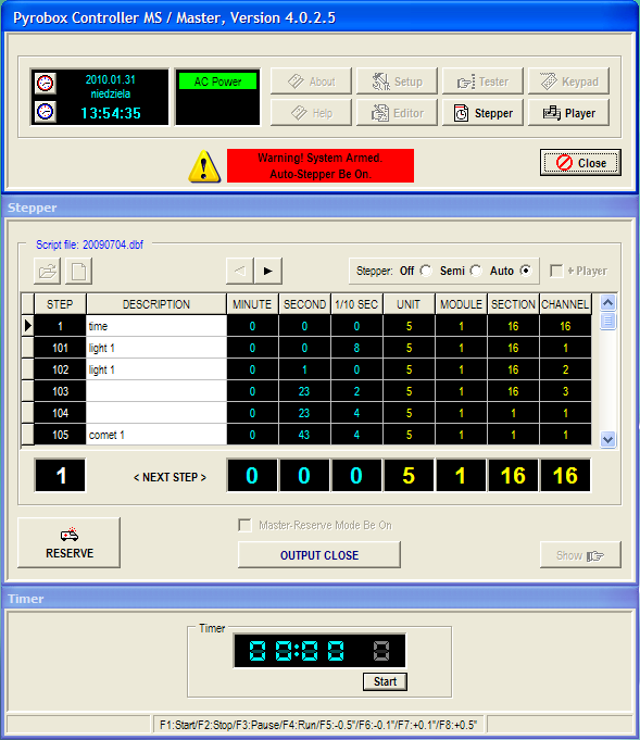 - program Pyrobox Controller MS / Master w wersji 4.0.