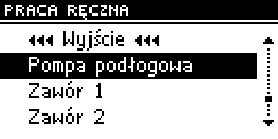 Opcja ta służy do ustawiania zadanej temperatury kotła. Użytkownik może zmieniać zakres temperatury na kotle od 45OC do 80OC. Zadaną C.O. można również zmienić wprost z głównego ekranu sterownika pokręcając gałką impulsatora.