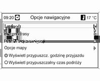 108 Nawigacja Funkcja dynamicznej nawigacji działa wyłącznie wtedy, gdy odbierane są informacje o ruchu drogowym poprzez system RDS-TMC.