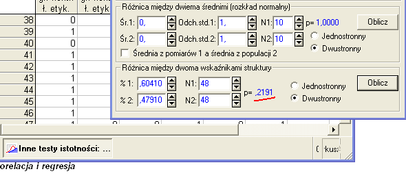 Technika drzwi 23 47,91 25 52,09 n 1 = 48; spełnienie łatwej prośby etycznej = 60,41% n 2 = 48.