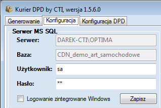 2. Pierwsze uruchomienie Podczas pierwszego uruchomienia programu zostanie wyświetlone okienko, w którym należy podać dane do logowania do Comarch ERP Optima: Firma nazwa firmy.