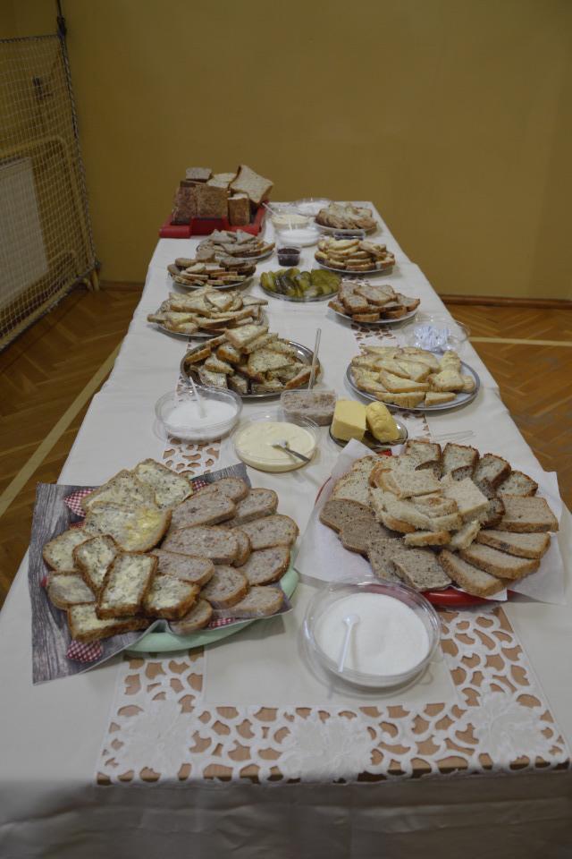 Wspólne świętowanie Punktem kulminacyjnym projektu była degustacja chlebów.
