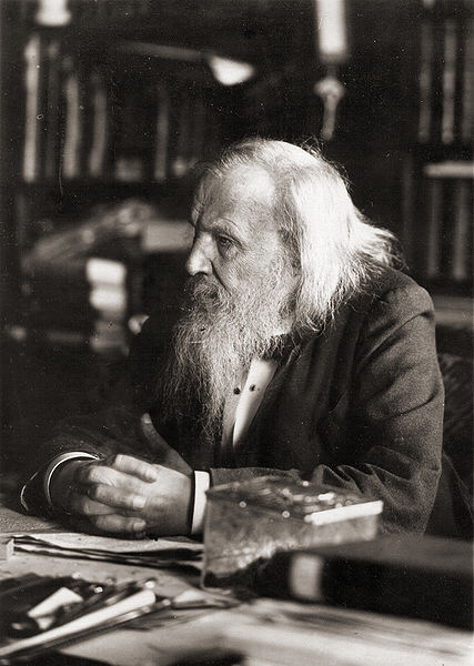 Układ okresowy pierwiastków Dmitri Ivanovich Mendeleev ur.