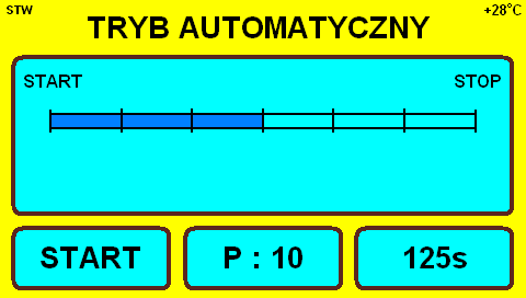 Taka modyfikacja programu jest tymczasowa, po restarcie sterownika lub zmianie numeru programu, parametry czasowe powrócą do wartości zaprogramowanych.