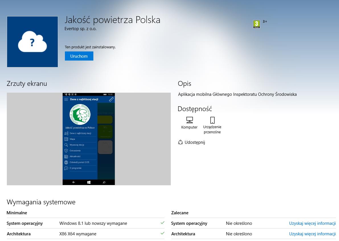 Wersje aplikacji: powstające (w trakcie testów) Wersje: