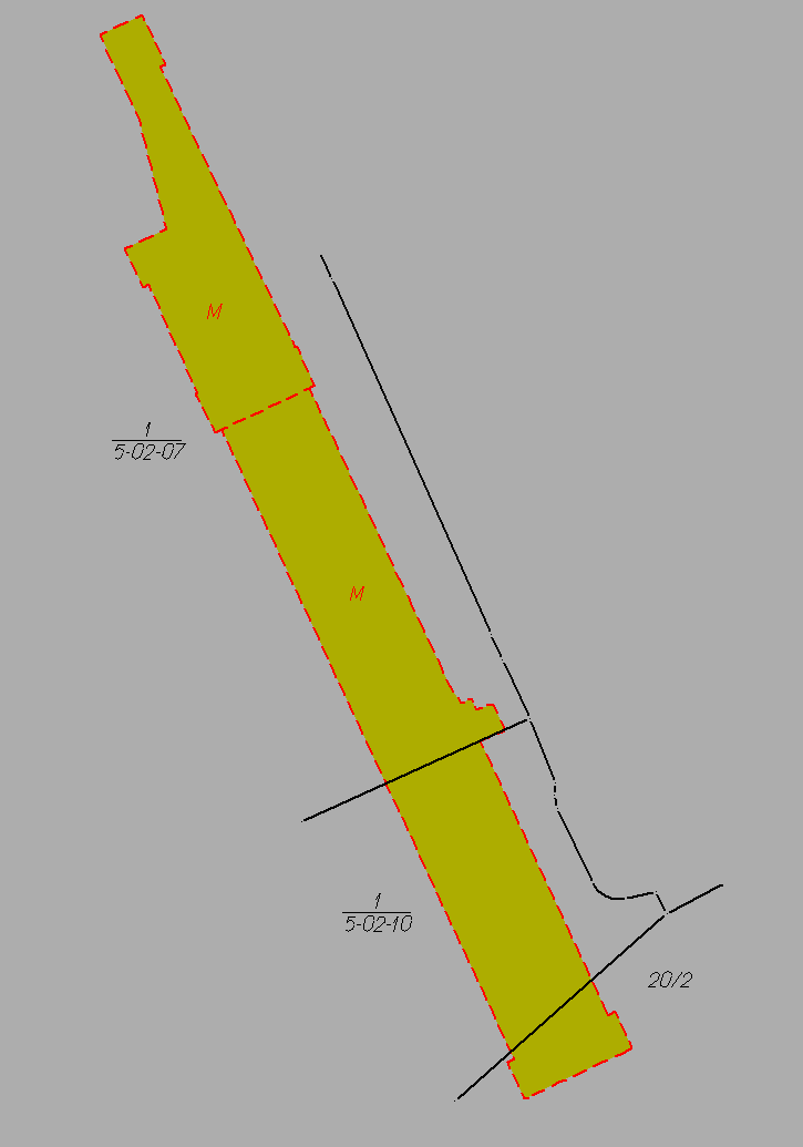 Rys. 7.4.: Fragment mapy ewidencyjnej obejmującej stację Ratusz Arsenał Źródło: Urząd m.st. Warszawa Biuro Geodezji i Katastru.