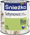 FARBA za zł l 5 ał a,,5 bi do każdych 5 l farby Śnieżka Satynowa Śnieżka Satynowa,,5 l farba lateksowa NOBILES PORY ROKU farba lateksowa do ścian i sufitów,5 l -, zł (7,6 zł/l) 5 l - 8, zł (6,6 zł/l)