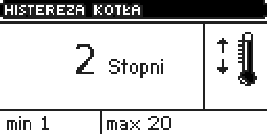 ST-809zPID instrukcja obsługi nastąpi wyłączenie pompy C.O. (szczegółowe ustawienie patrz pkt II.15) III.h) Temperatura załączenia pompy C.O. Opcja ta służy do ustawiania temperatury załączenia pompy C.