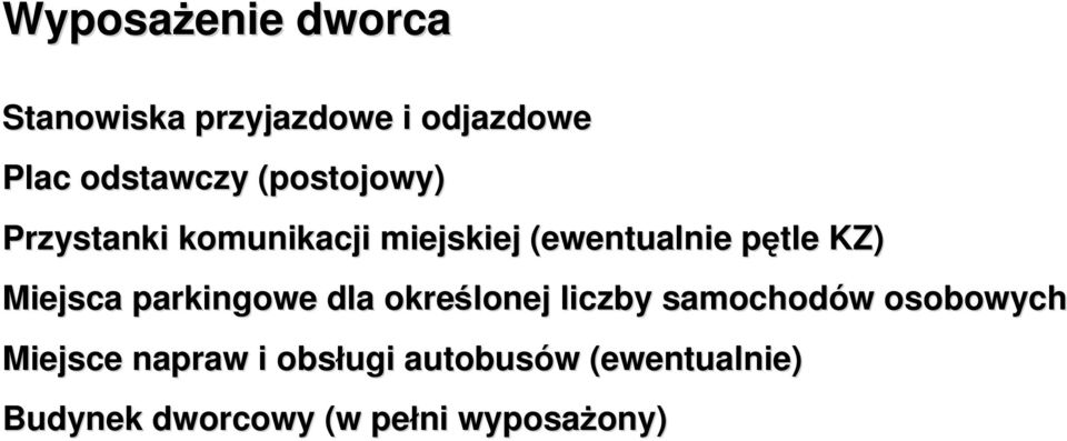 Miejsca parkingowe dla określonej liczby samochodów w osobowych Miejsce