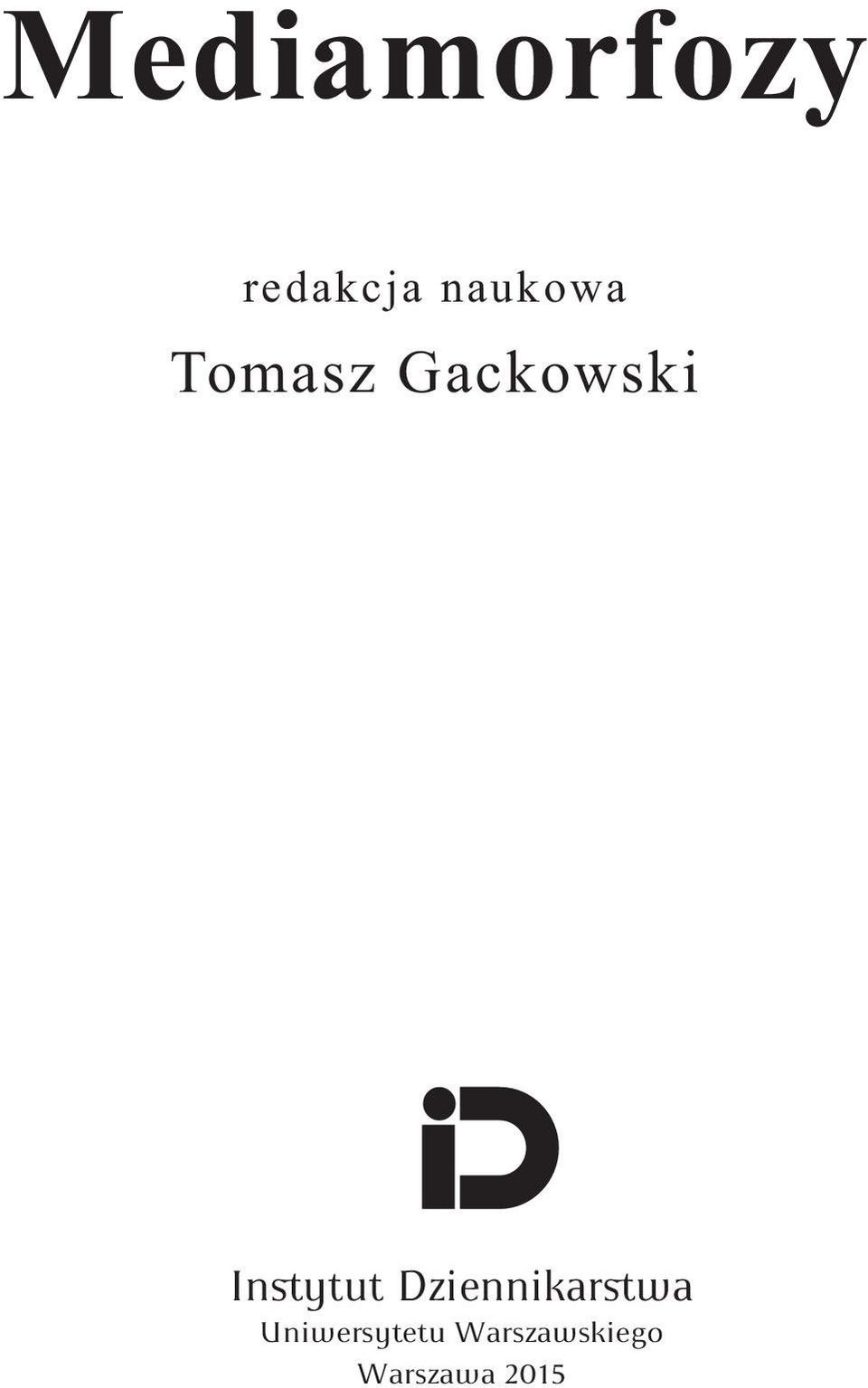 Instytut Dziennikarstwa