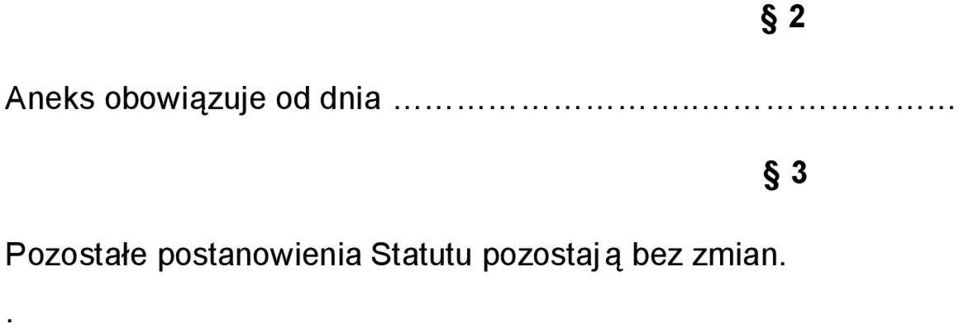 postanowienia Statutu