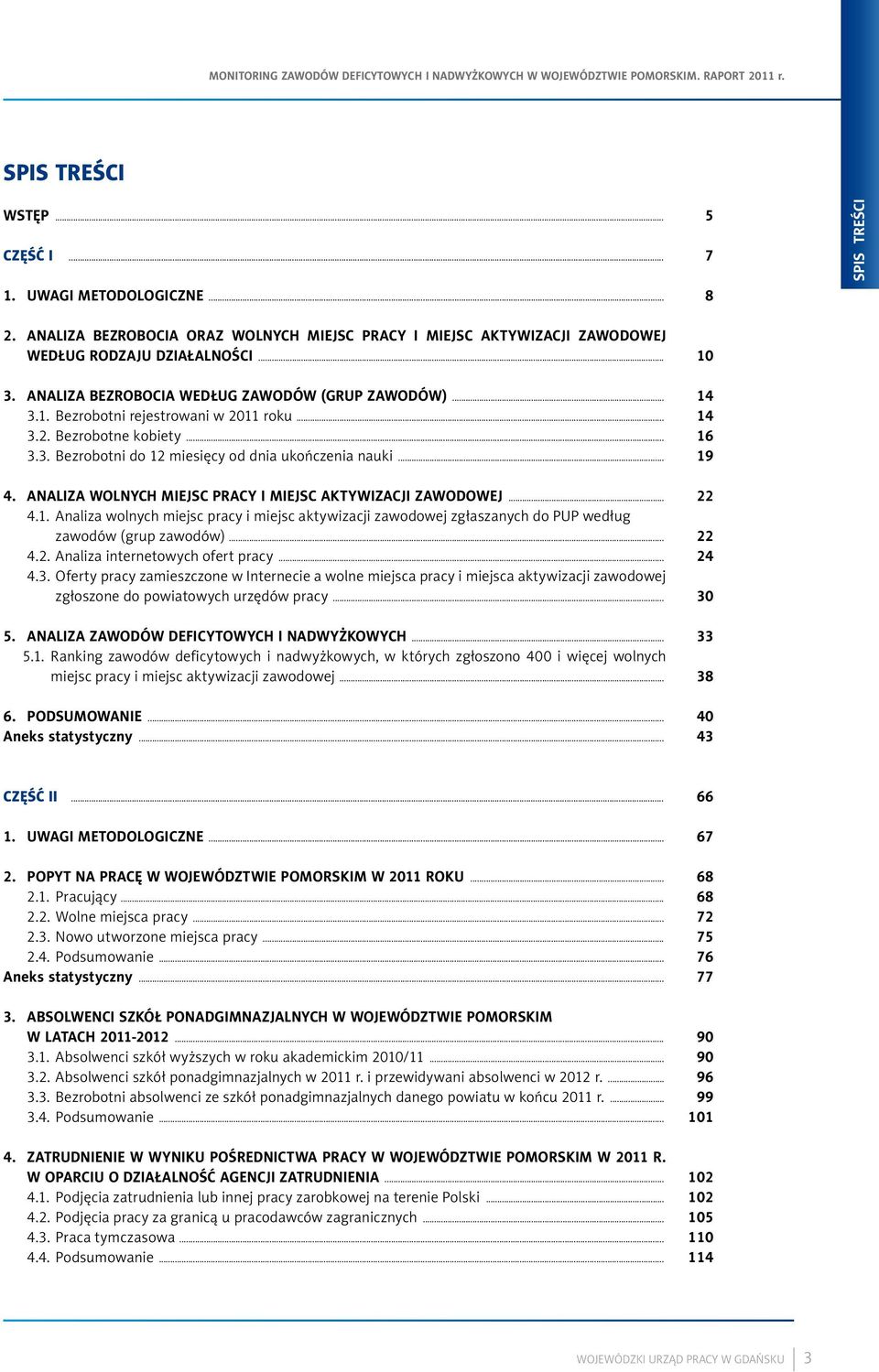 Analiza wolnych miejsc pracy i miejsc aktywizacji zawodowej... 4.1. Analiza wolnych miejsc pracy i miejsc aktywizacji zawodowej zgłaszanych do PUP według zawodów (grup zawodów)... 4.2.