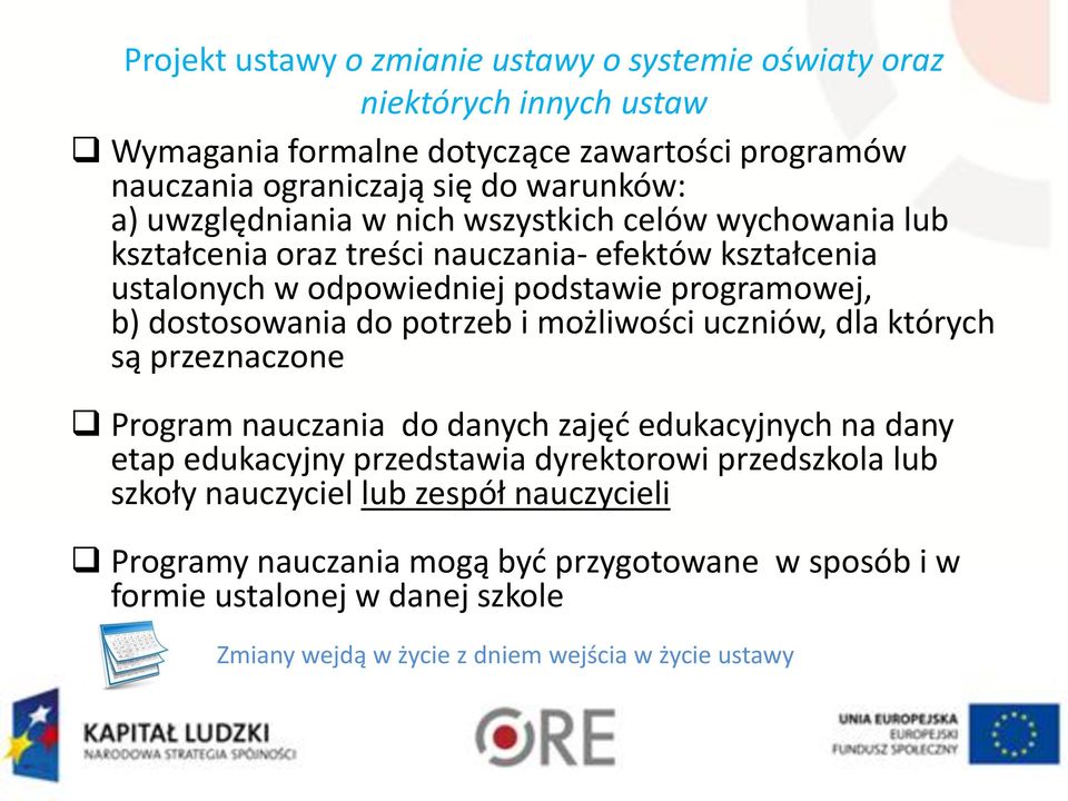 dla których są przeznaczone Program nauczania do danych zajęć edukacyjnych na dany etap edukacyjny przedstawia dyrektorowi przedszkola lub szkoły