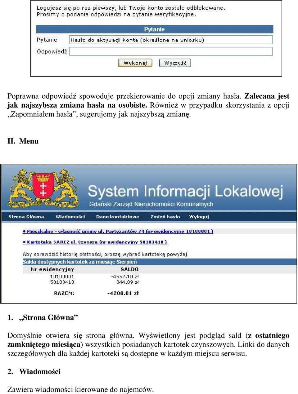 Strona Główna Domyślnie otwiera się strona główna.