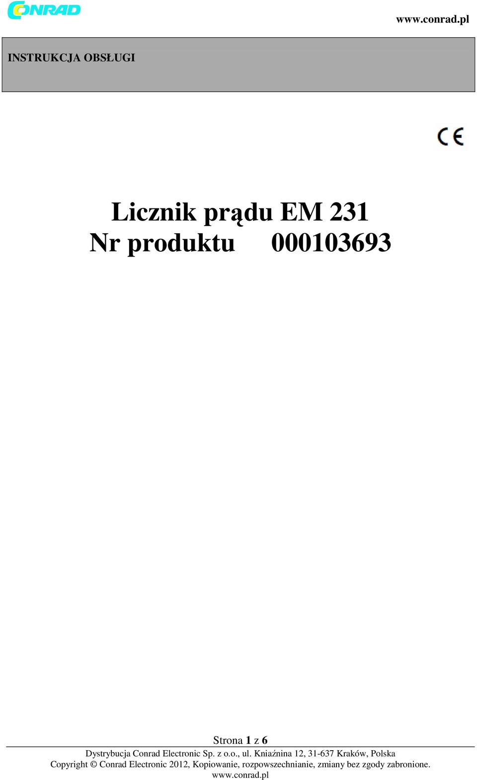 231 Nr produktu