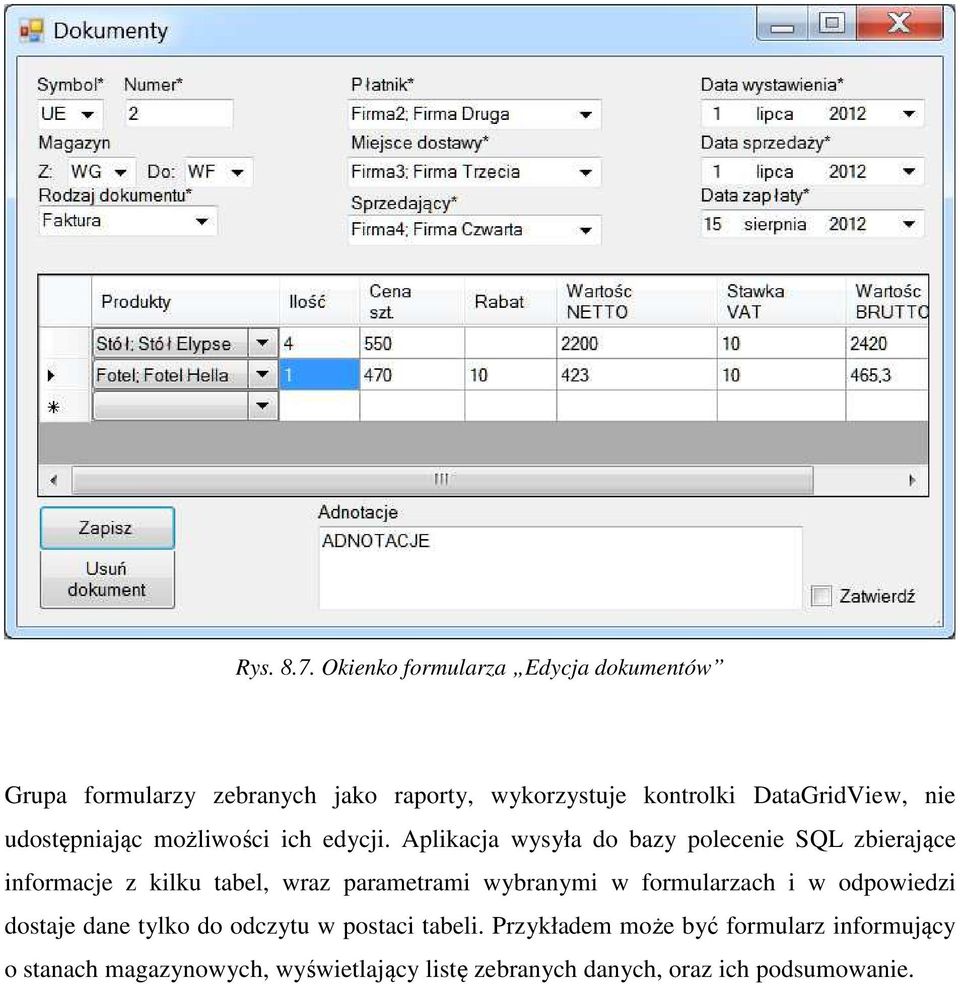 udostępniając możliwości ich edycji.