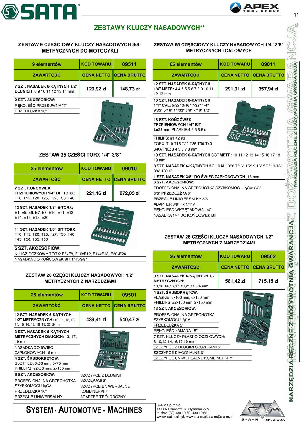 NASADEK 6-KĄTNYCH RĘKOJEŚĆ PRZESUWNA "T" 1/4 CA: 5/32" 3/16" 7/32" 1/4" PRZEDŁUŻKA 10" 9/32" 5/16" 11/32" 3/8" 7/16" 1/2" 291,01 zł 357,94 zł 18 SZT.